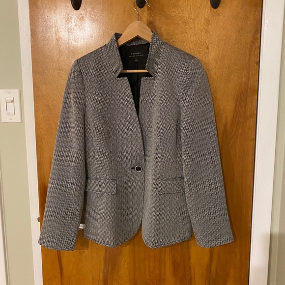 Black and white checked pattern blazer - Picture 3 of 5